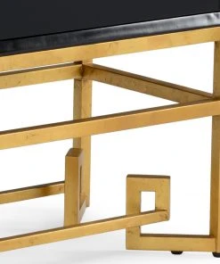 Media Consoles & TV Stands Chelsea House Black & Gold Decker Cabinet