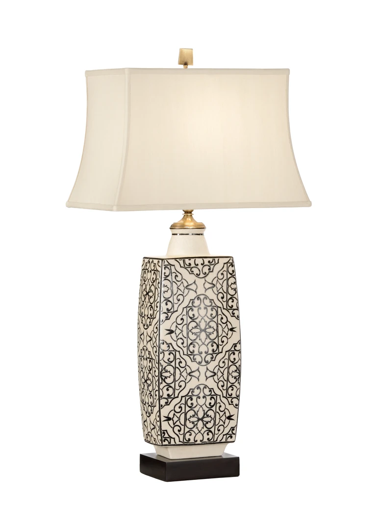 Table Lamps Wildwood Embroidered Bottle Lamp-Black 3 Table Lamps Wildwood Embroidered Bottle Lamp-Black