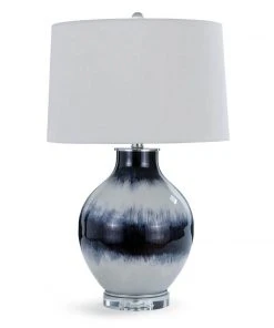 Coastal Living Indigo Glass Table Lamp Table Lamps