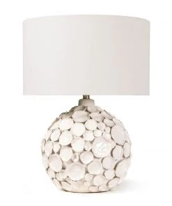 Coastal Living Lucia Ceramic Table Lamp (White) Table Lamps