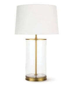 Southern Living Magelian Glass Table Lamp (Natural Brass)