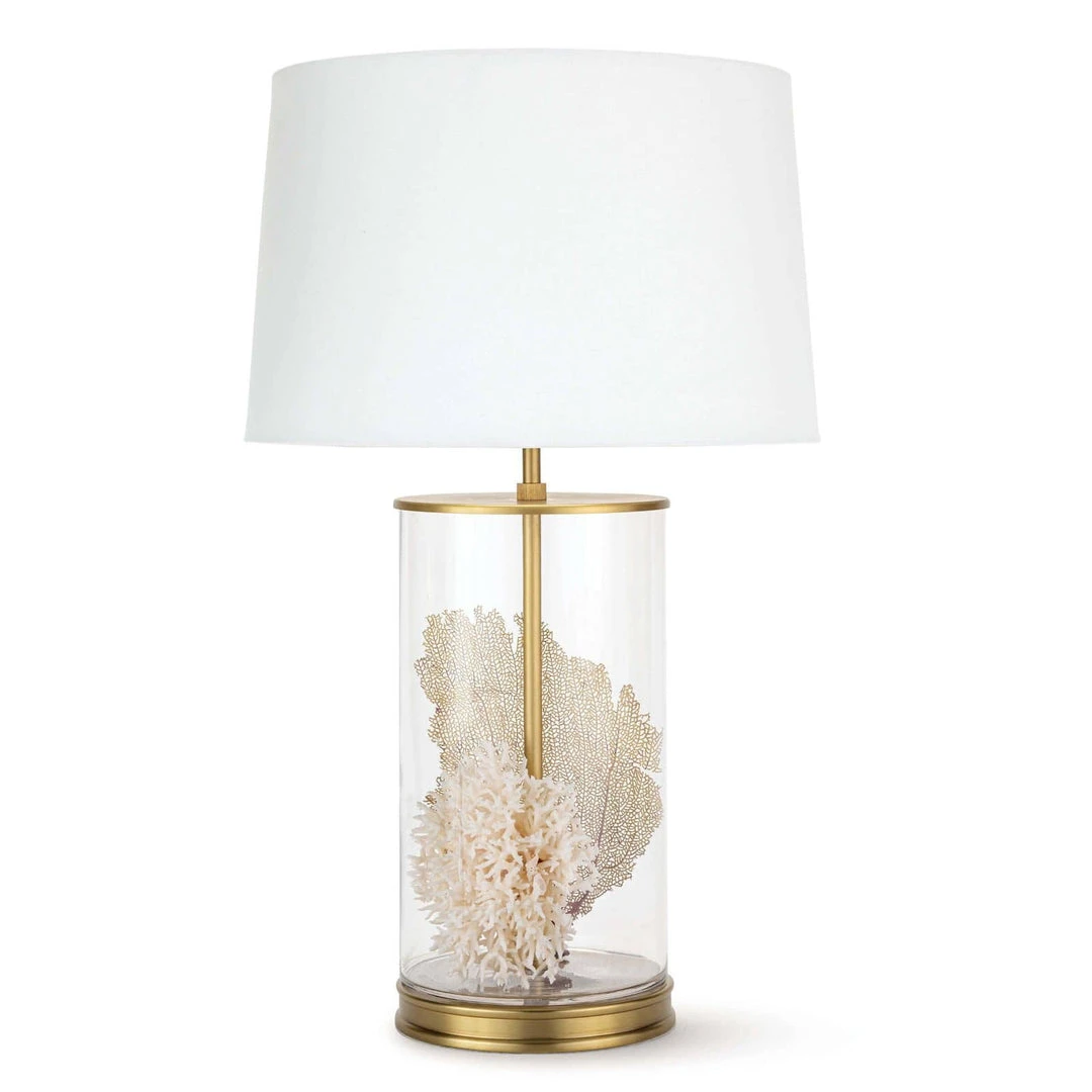 Southern Living Magelian Glass Table Lamp (Natural Brass) 4 Southern Living Magelian Glass Table Lamp (Natural Brass)