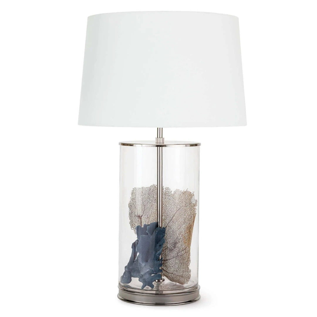 Coastal Living Magelian Glass Table Lamp (Polished Nickel) 4 Coastal Living Magelian Glass Table Lamp (Polished Nickel)
