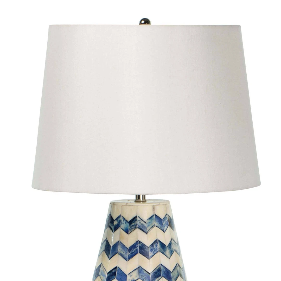 Coastal Living Cassia Chevron Table Lamp (Blue) 4 Coastal Living Cassia Chevron Table Lamp (Blue)