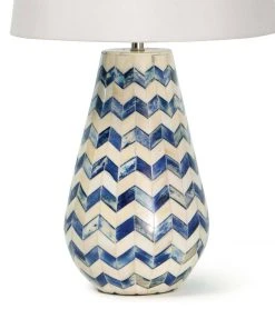 Coastal Living Cassia Chevron Table Lamp (Blue) 8 Coastal Living Cassia Chevron Table Lamp (Blue)