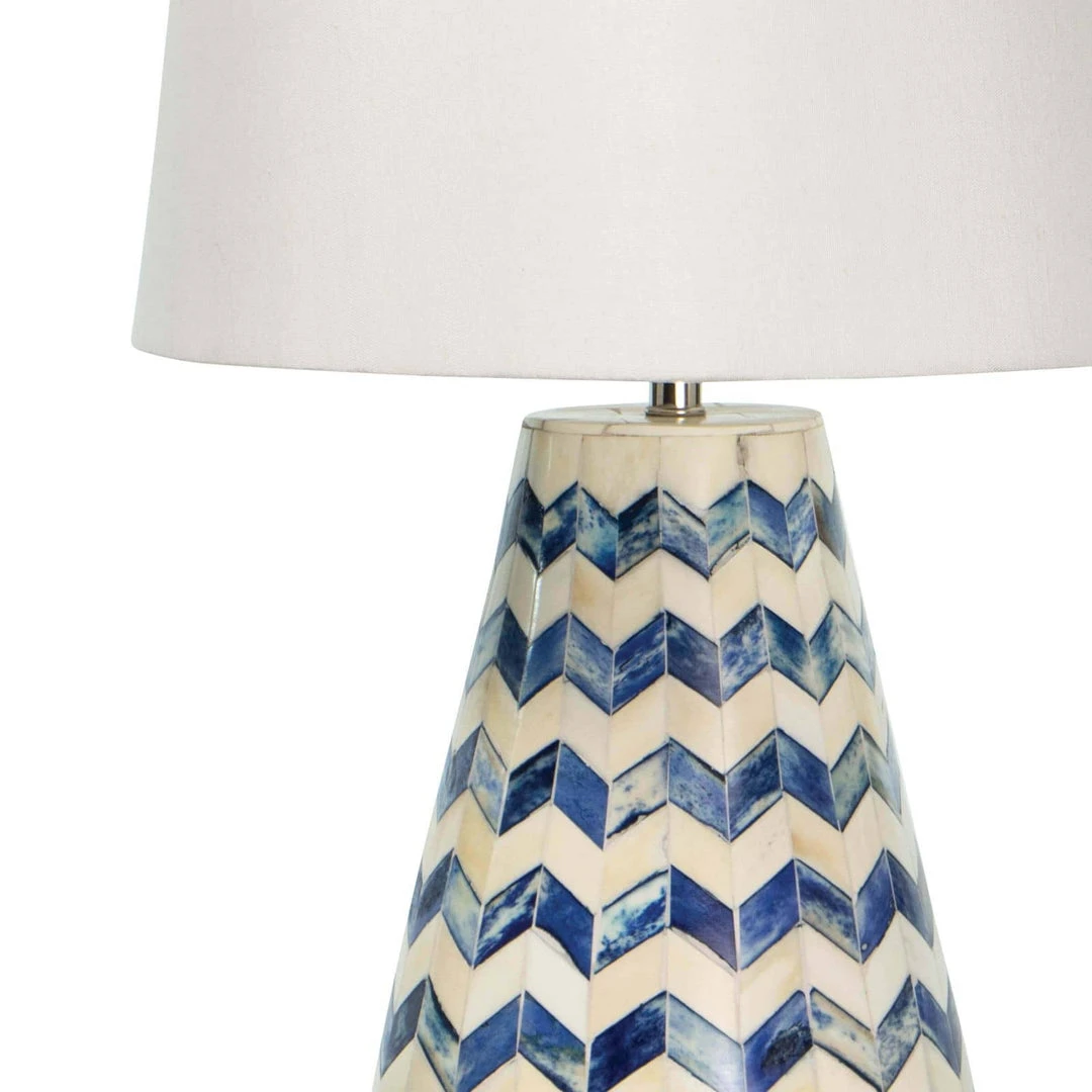 Coastal Living Cassia Chevron Table Lamp (Blue) 6 Coastal Living Cassia Chevron Table Lamp (Blue)