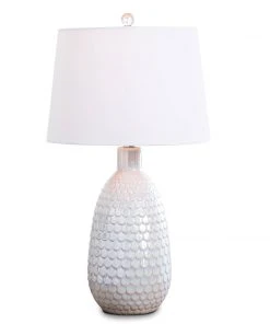 Table Lamps Coastal Living Glimmer Ceramic Table Lamp (Pearlized White)