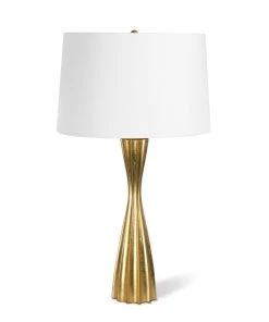 Southern Living Naomi Resin Table Lamp (Gold Leaf) Table Lamps