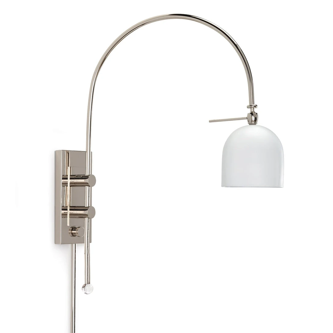 Coastal Living Heron Sconce (Polished Nickel And White) All Lighting 3 Coastal Living Heron Sconce (Polished Nickel And White) All Lighting