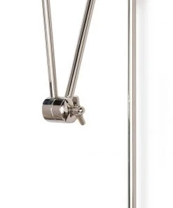 Coastal Living Zig-Zag Task Sconce (Polished Nickel And White)