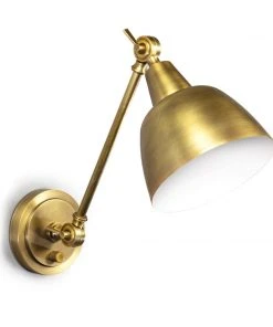 Southern Living Mercantile Sconce (Natural Brass)
