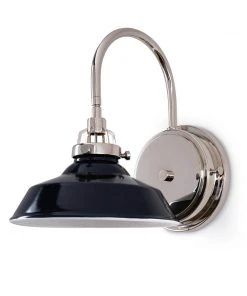 Coastal Living Maine Ceramic Sconce (Navy) All Lighting