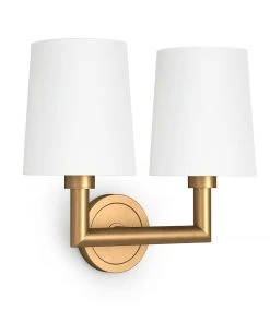 All Lighting Southern Living Legend Sconce Double (Natural Brass)