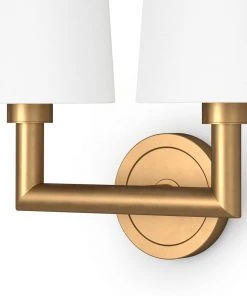 All Lighting Southern Living Legend Sconce Double (Natural Brass) 8 All Lighting Southern Living Legend Sconce Double (Natural Brass)