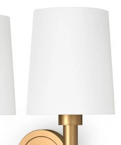 All Lighting Southern Living Legend Sconce Double (Natural Brass) 9 All Lighting Southern Living Legend Sconce Double (Natural Brass)