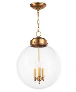 All Lighting Southern Living Globe Pendant (Natural Brass)