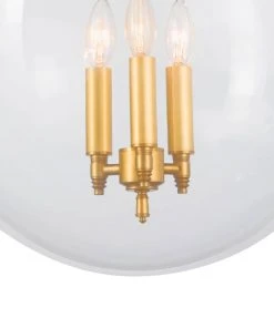 All Lighting Southern Living Globe Pendant (Oil Rubbed Bronze And Natural Brass)