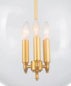 All Lighting Southern Living Globe Pendant (Oil Rubbed Bronze And Natural Brass)