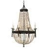 Southern Living Wood Beaded Chandelier All Lighting 2 Southern Living Wood Beaded Chandelier All Lighting