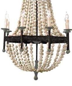 Southern Living Wood Beaded Chandelier All Lighting
