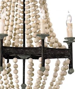 Southern Living Wood Beaded Chandelier All Lighting