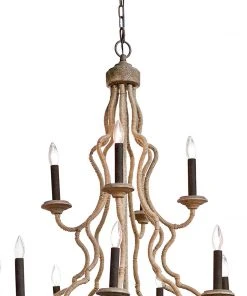 All Lighting Coastal Living Jute Chandelier