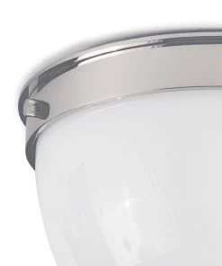 All Lighting Coastal Living Bay Harbor Flush Mount (Polished Nickel)