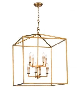All Lighting Southern Living Cape Lantern (Antique Gold Leaf)