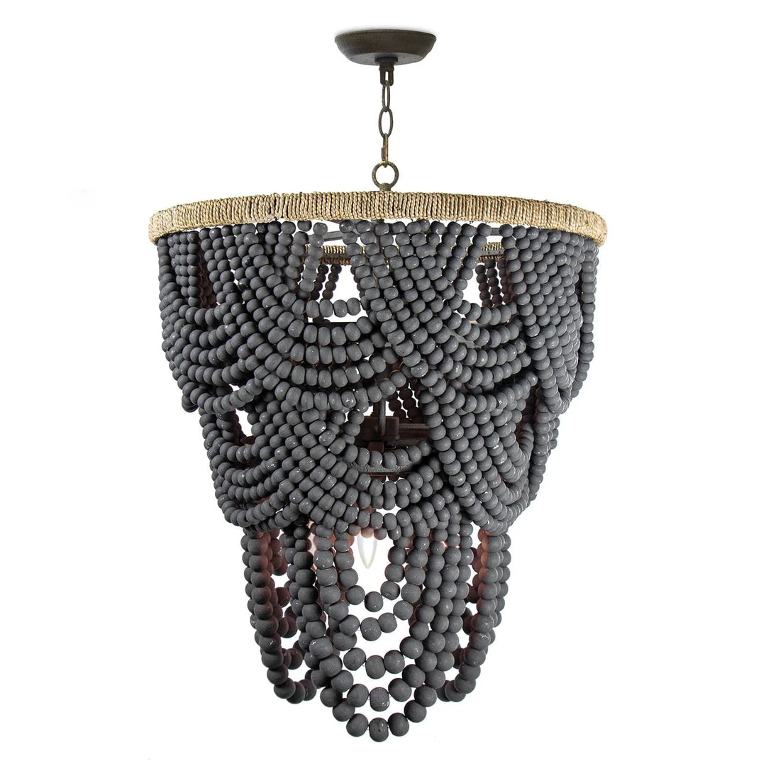 Southern Living Lorelei Wood Bead Chandelier All Lighting 4 Southern Living Lorelei Wood Bead Chandelier All Lighting