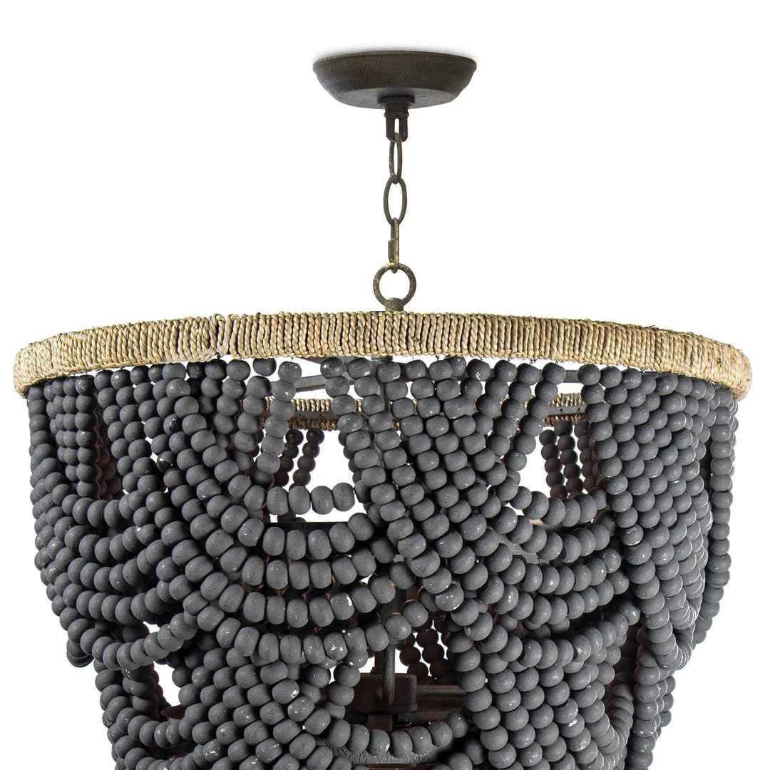 Southern Living Lorelei Wood Bead Chandelier All Lighting 6 Southern Living Lorelei Wood Bead Chandelier All Lighting