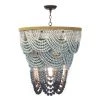 Coastal Living Ombre Wood Bead Chandelier 2 Coastal Living Ombre Wood Bead Chandelier