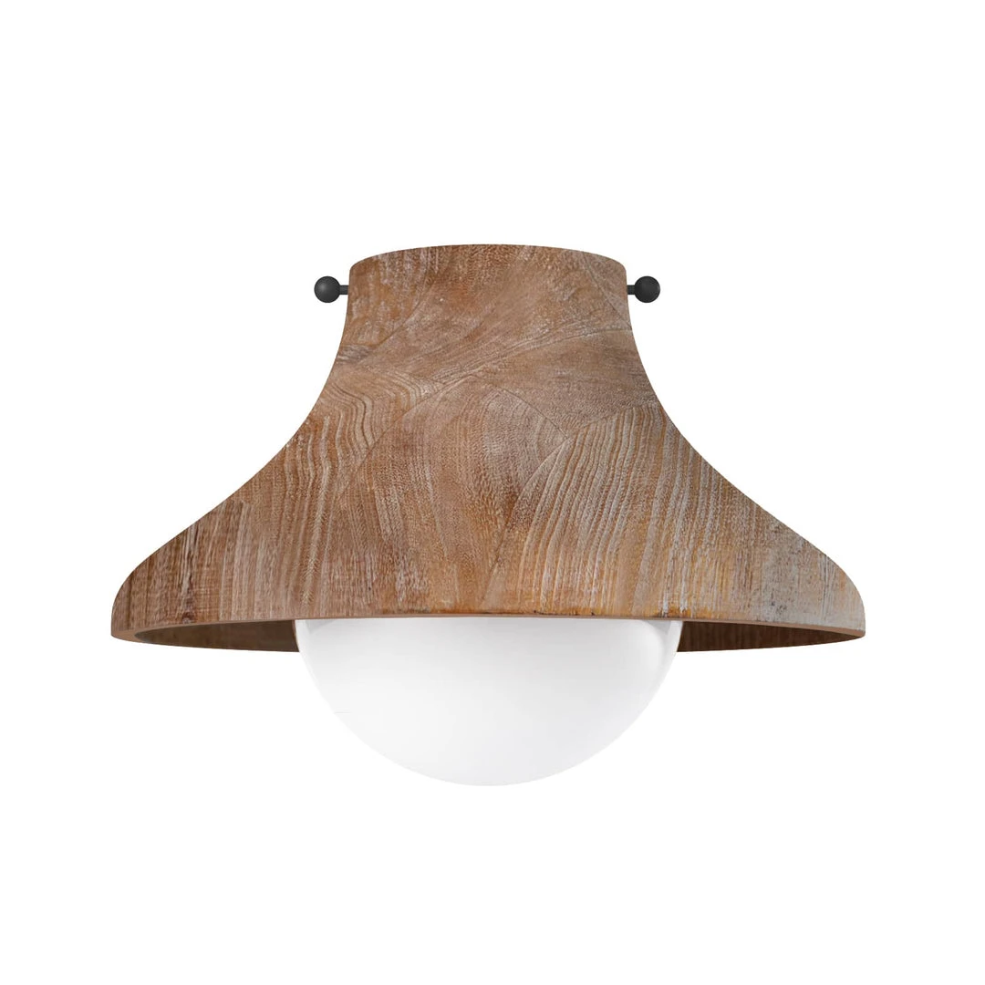 Coastal Living Surfside Wood Flush Mount (Natural) All Lighting 3 Coastal Living Surfside Wood Flush Mount (Natural) All Lighting