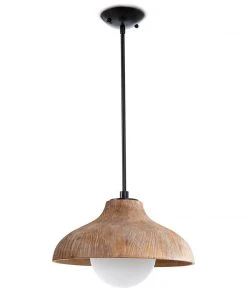 Coastal Living Surfside Wood Pendant (Natural) All Lighting