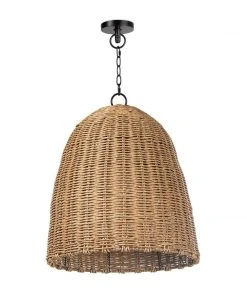 Coastal Living Beehive Outdoor Pendant Small (Weathered Natural) All Lighting