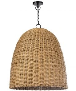 Coastal Living Beehive Outdoor Pendant Large (Weathered Natural) All Lighting