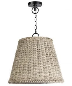Coastal Living Augustine Outdoor Pendant Large (Weathered White)