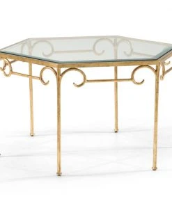 Chelsea House Gold Lorenzo Cocktail Table