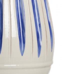 Wildwood Capri Lamp - Cobalt Stripe Table Lamps