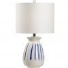Wildwood Capri Lamp - Cobalt Stripe Table Lamps 1 Wildwood Capri Lamp - Cobalt Stripe Table Lamps