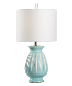 Wildwood Capri Lamp - Aqua Table Lamps