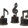 Uttermost Music Notes Metal Figurines, Set/3 DECOR