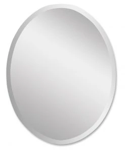 DECOR Uttermost Frameless Large Oval Mirror