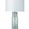 Table Lamps Jamie Young Atwater Table Lamp In Clear Netted With Classic Drum Shade In White Linen