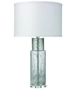 Table Lamps Jamie Young Atwater Table Lamp In Clear Netted With Classic Drum Shade In White Linen