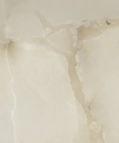 Jamie Young Borealis Accent Lamp, Small In Alabaster With Extra Small Rectangle Shade In Stone Linen Table Lamps