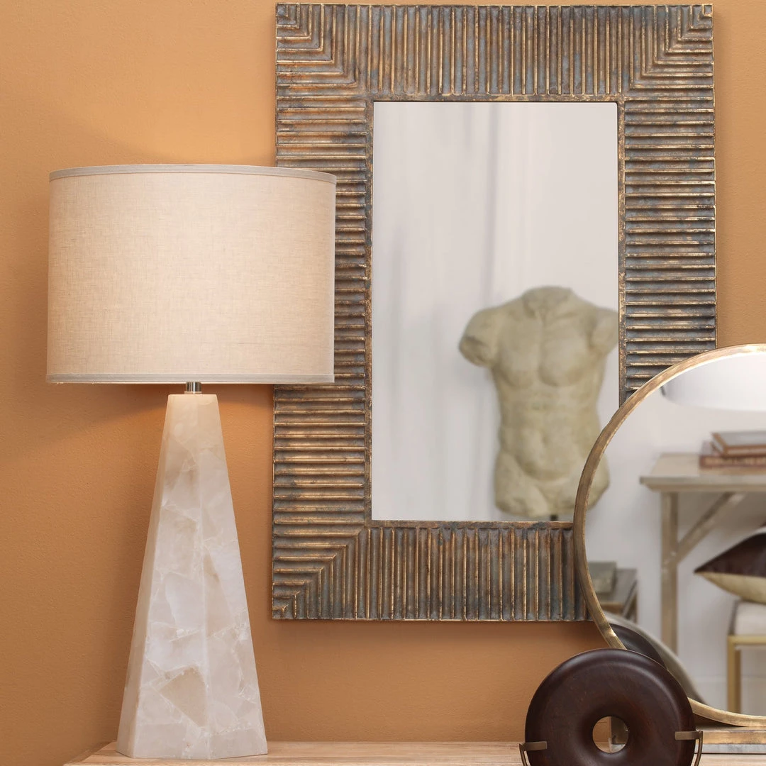 Jamie Young Borealis Hexagon Table Lamp With Large Drum Shade In Stone Linen Table Lamps 5 Jamie Young Borealis Hexagon Table Lamp With Large Drum Shade In Stone Linen Table Lamps