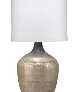 Jamie Young Damsel Table Lamp In Etched Mercury Glass