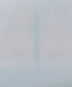 Jamie Young Heirloom Table Lamp In Cornflower Blue Glass With Large Open Cone Shade In White Linen