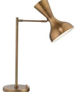 Table Lamps Jamie Young Pisa Swing Arm Table Lamp In Antique Brass Metal