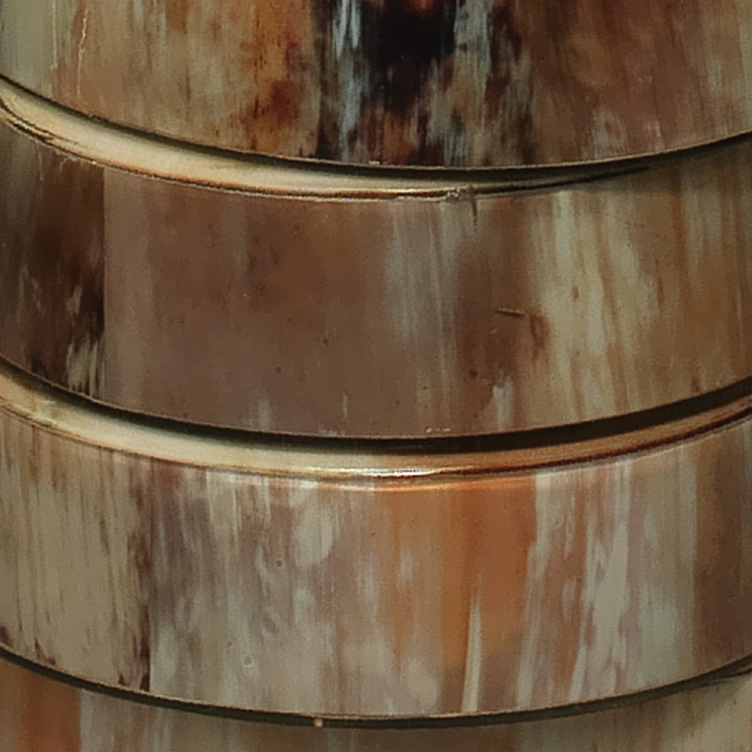 Jamie Young Stacked Horn Floor Lamp In Horn With Large Drum Shade In Elephant Hemp Floor Lamps 4 Jamie Young Stacked Horn Floor Lamp In Horn With Large Drum Shade In Elephant Hemp Floor Lamps